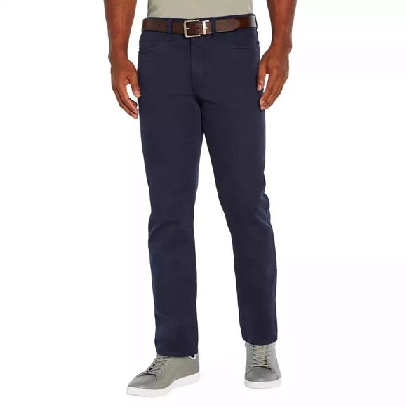 NEW Banana Republic Men's 38x32 5 Pocket Pants Slim Fit Stretch Cotton Blue - Picture 1 of 8